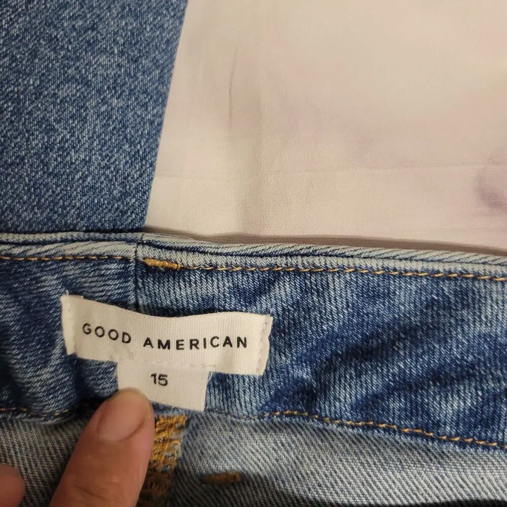 Good American Soft-tech Good Classic Slim Bootcut Denim Jeans - Picture 4 of 6